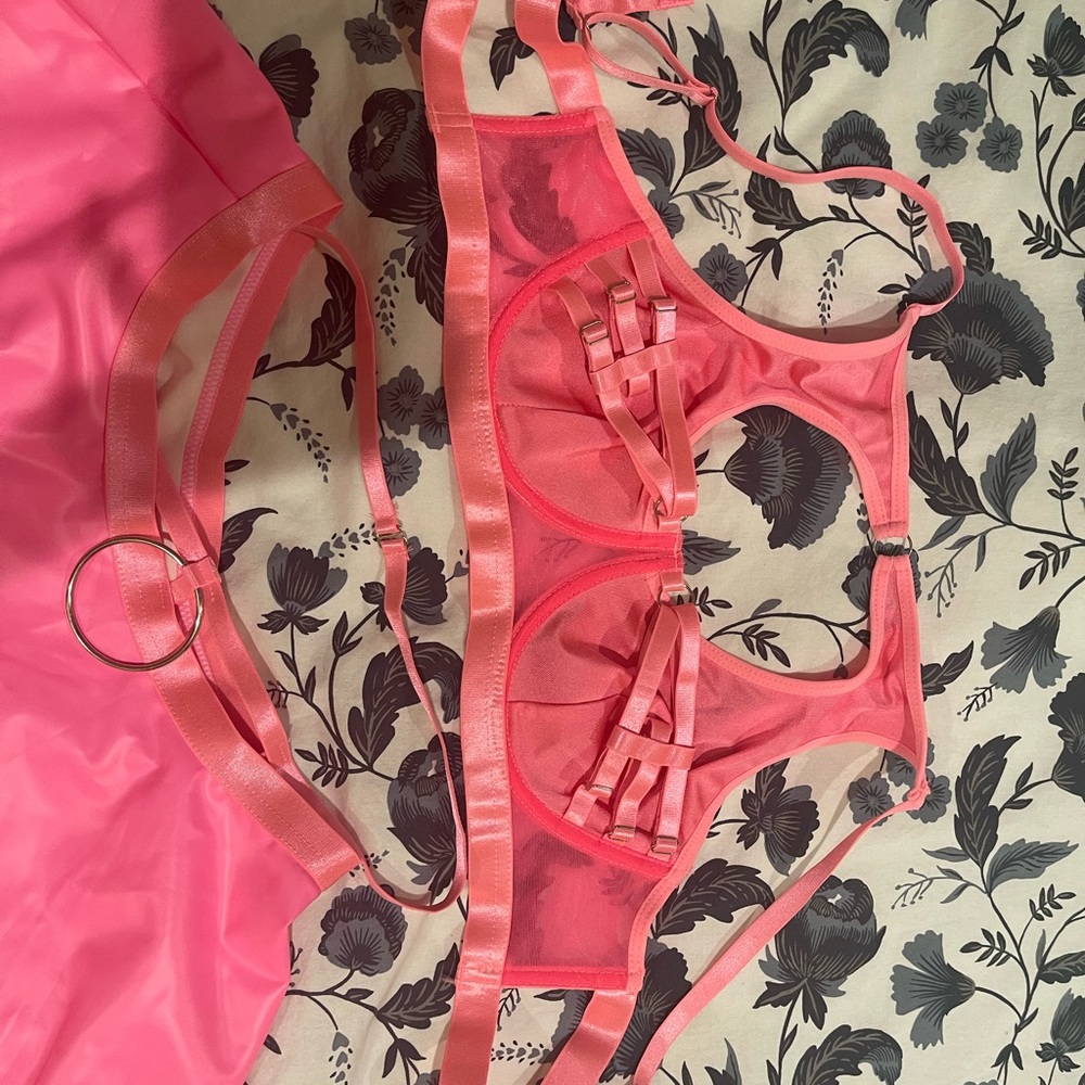 Pink costume/lingerie set M